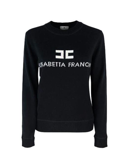 Pullover in misto cashmere con logo ELISABETTA FRANCHI | MK64S46E2.685